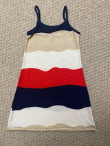 Red/Nave Stripe Short Slip Dress