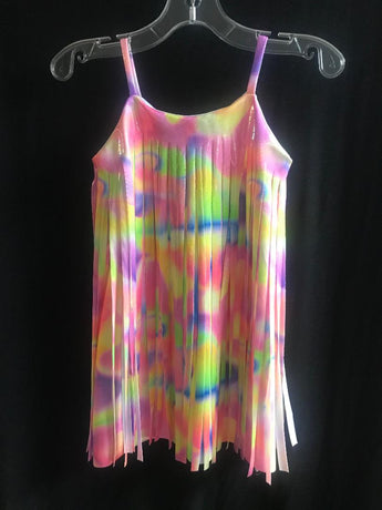 pastel rainbow fringe dress Taylor Swift Billboard Music Awards Rainbow Fringe Dress