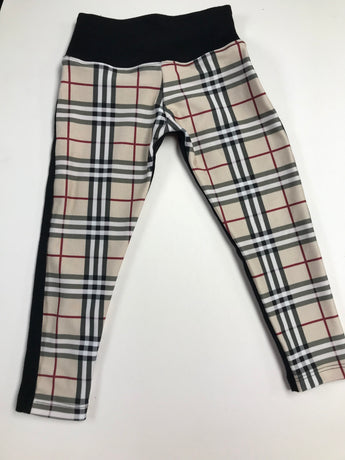 B Plaid/Black High Waist Legging