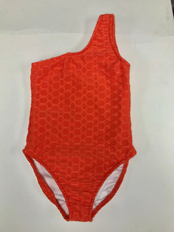 Hot Orange 1 Shoulder Monokini