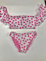 Pink Hearts Off The Shoulder Bikini