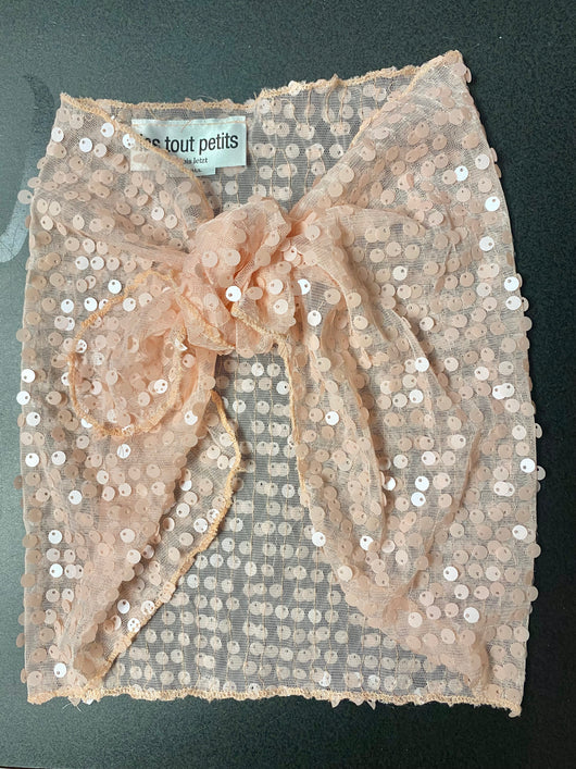 Blush  Sequins Short Sarong