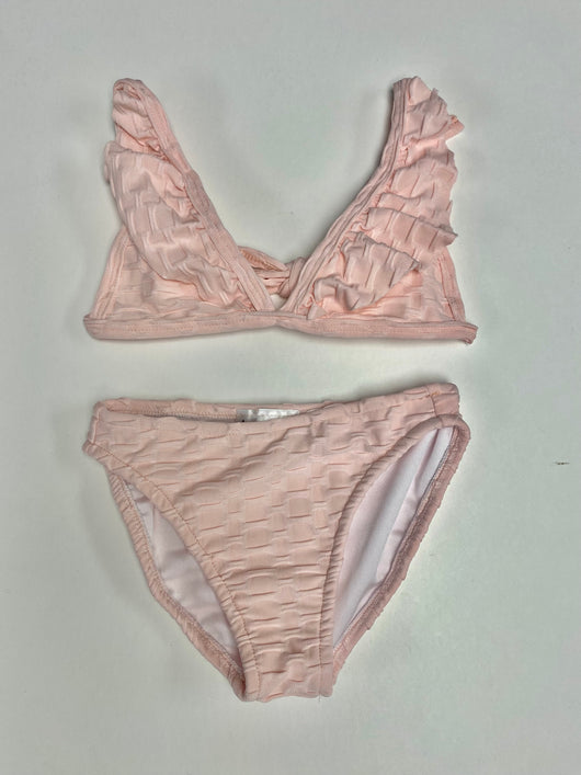 Petal Honeycomb Ruffle Bikini