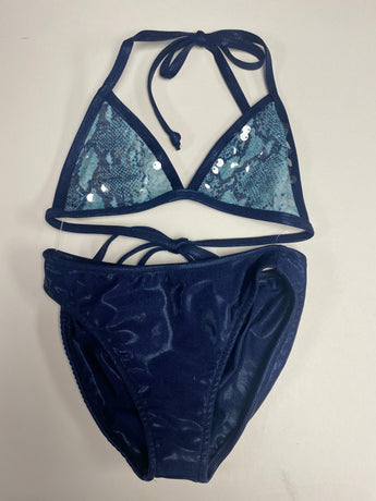 Blue Snake /Navy Sequins Bikini