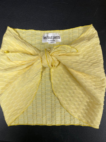 Yellow Honeycomb Short Sarong