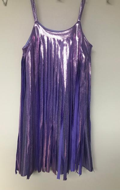Lavender Cut Fringe Dress