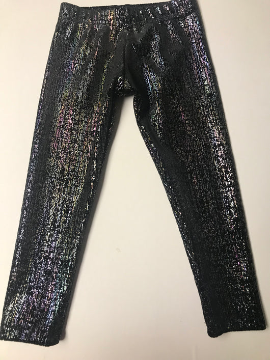 Black Twinkle Velvet Legging