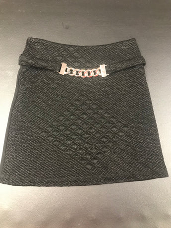 Black Metallica Diamond Banded Skirt Link