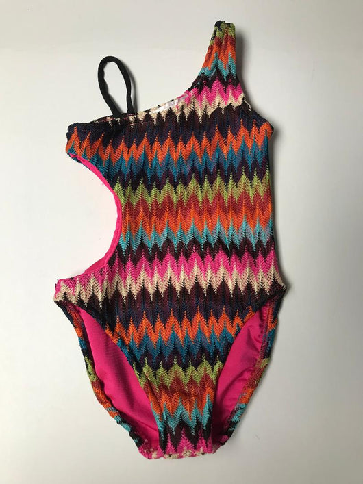 Bright Zig Zag 1 Shoulder Monokini