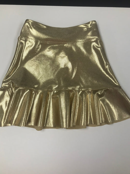 Gold Ruffle Skirt