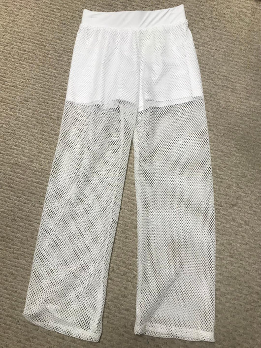 Illusion White Fishnet Resort Pant