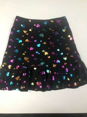 Multi Heart Ruffle Skirt