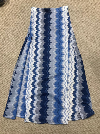 Ocean Zig Zag Slit Skirt