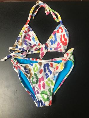 Rainbow Cheetah Bikini/ Ties