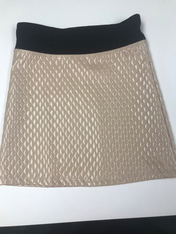 Sand Quilted Banded Skirt