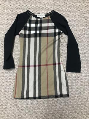 Tan Plaid Baseball Dress