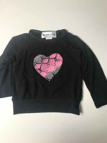Black Sweatshirt /Pink Cobra