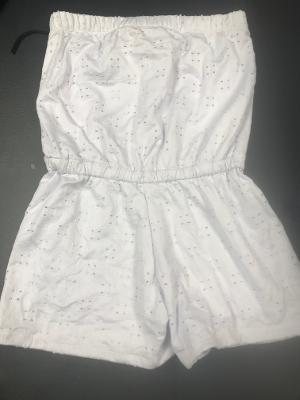 White Eyelite Beach Romper