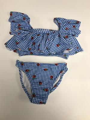 Gingham Rose Zoey Ruffle Bikini