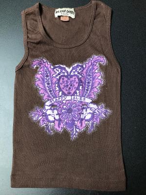 CHOCOLATE HAPPY ISLES FITTED TANK TOP