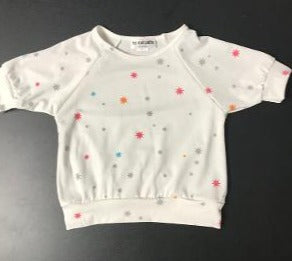 White FireWorks S/S Sweatshirt