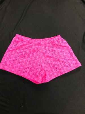 Hot Pink Crochet Circle Short
