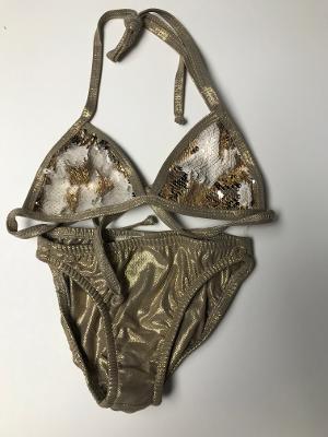 Gold Sequins Shimmer Bikini