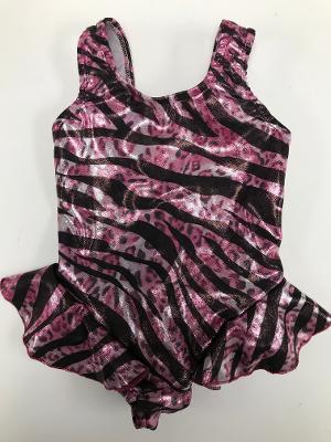 Pink Zebra Infant Ruffle Tanksuit