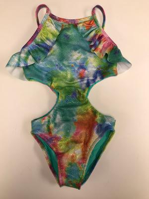 Rainbow Sparkle Ruffle Monokini