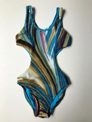 Grape Swirl Monokini/Trim