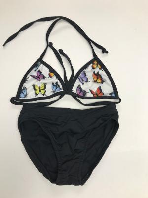 White Butterfly/Black Bikini