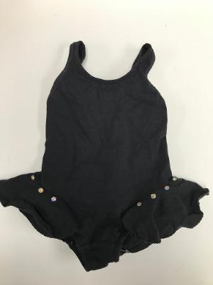 Black Infant Ruffle Tanksuit/stones