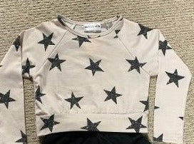 Ivory Black L/S Sweatshirt