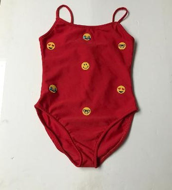 RED EMOJI 1PC TANKSUIT