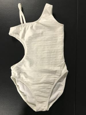 White Arrows 1 Shoulder Monokini