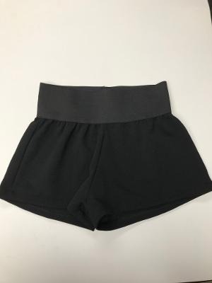 Black High Waisted Elastic Short