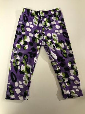 Purple/White/Black Pebbles Infant Legging