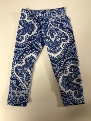 Blue White Paisley Infant Legging