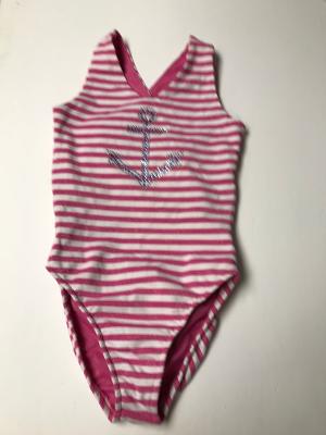 PINK SHIMMER CRISS CROSS TANKSUIT /ANCHOR