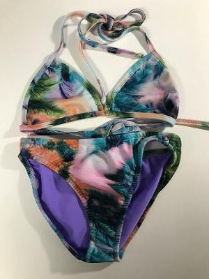 Yellow Turq Chains Bikini