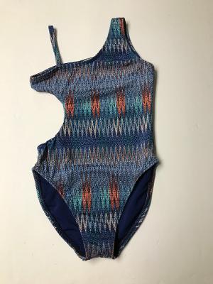 DENIM AZTEC 1 SHOULDER MONOKINI