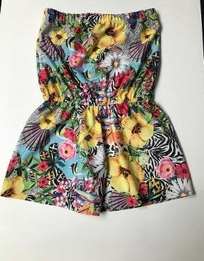 BEACH ROMPER EXTOIC GARDEN