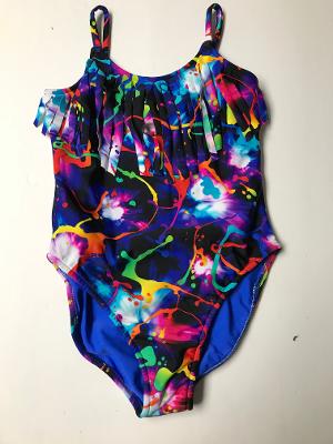 ROYAL SPLATTER 1PC FRINGE TANKSUIT