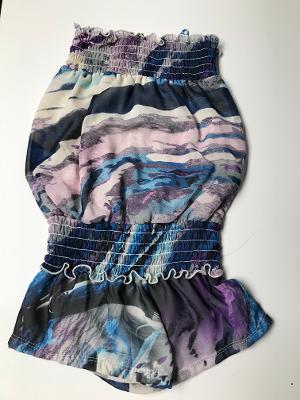 SMOCKED ROMPER OCEAN STORM