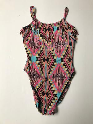 PINK DIAMOND 1PC FRINGE TANKSUIT