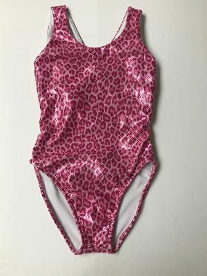 PINK CHEETAH CRISS CROSS BACK TANKSUIT