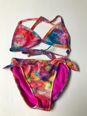 RAINBOW CLOUDS  BIKINI TIES/STONES