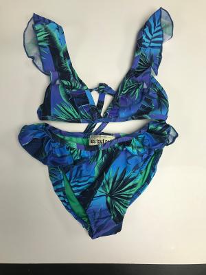 Sunset Palm Ruffle Bikini