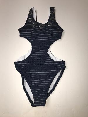 NAVY SHEER STRIPE MONOKINI/GRMT DISC