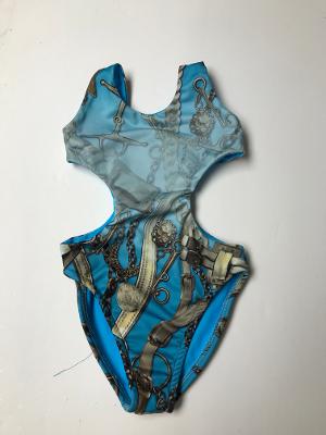 TURQ OMBRE  CHAINS MONOKINI